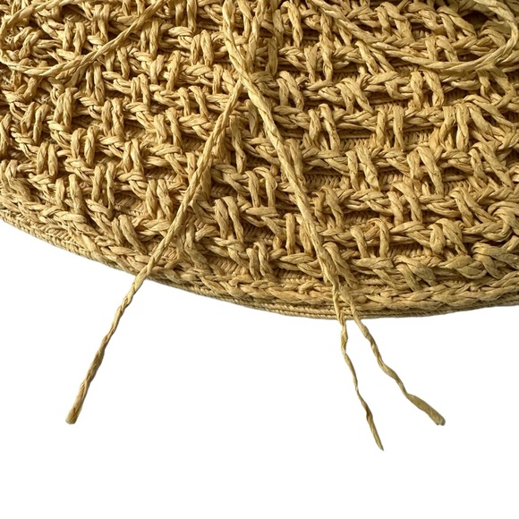 Chico’s Woven Paper Wide Brim Floppy Sun Hat OS - Picture 9 of 9
